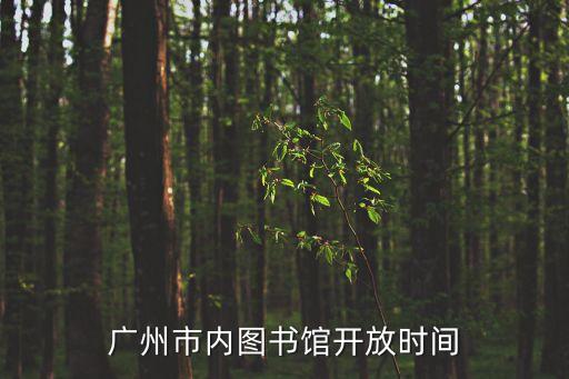廣州圖書館開通時間，廣州圖書館 平時的開放時間