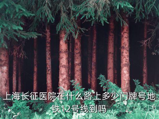 上海市鳳陽路長征醫(yī)院，上海長征醫(yī)院在什么路上多少門牌號地鐵12號線到嗎