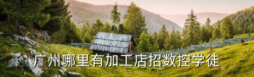 廣州哪里有加工店招數控學徒