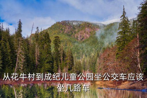 從花牛村到成紀(jì)兒童公園坐公交車應(yīng)該坐幾路車