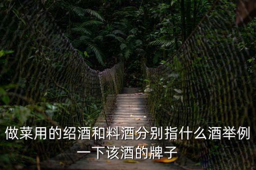 做菜用的紹酒和料酒分別指什么酒舉例一下該酒的牌子
