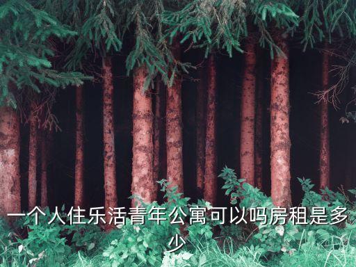 一個人住樂活青年公寓可以嗎房租是多少