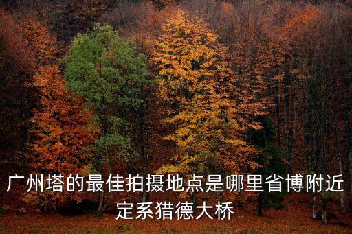 廣州塔最好拍照的位置，最后一晚在廣州請問下哪個位置能拍到廣州塔全景
