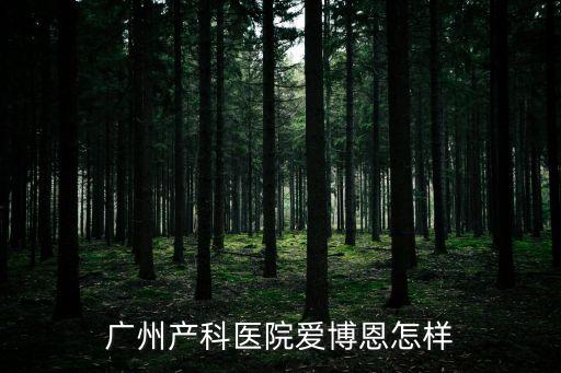廣州產(chǎn)科醫(yī)院愛博恩怎樣
