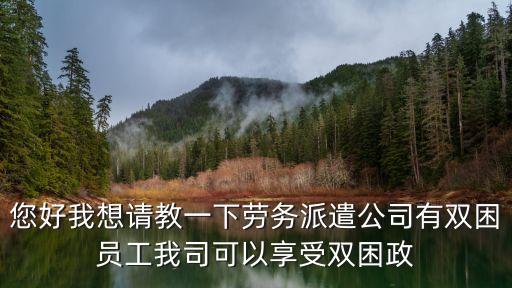 您好我想請教一下勞務派遣公司有雙困員工我司可以享受雙困政