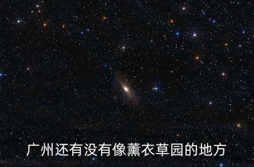 廣州可以看到九尾草的地方，廣州還有沒有像薰衣草園的地方