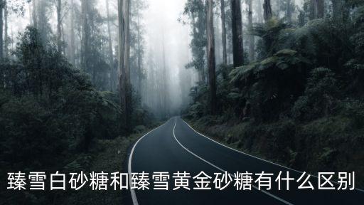 臻雪白砂糖和臻雪黃金砂糖有什么區(qū)別
