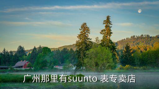 廣州那里有suunto 表專賣店