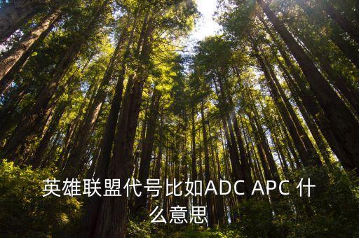 adc是什么，王者榮耀的a d c指什么
