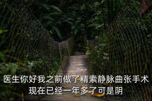 醫生你好我之前做了精索靜脈曲張手術現在已經一年多了可是陰