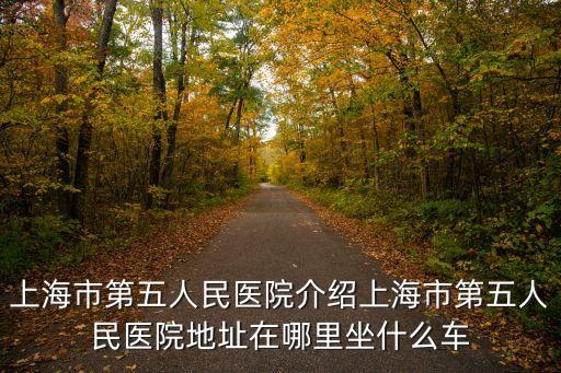 上海市第五人民醫(yī)院介紹上海市第五人民醫(yī)院地址在哪里坐什么車