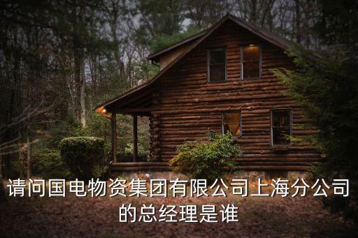 請問國電物資集團(tuán)有限公司上海分公司的總經(jīng)理是誰