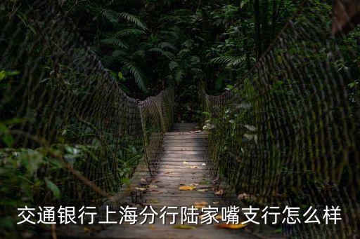 交通銀行上海分行陸家嘴支行怎么樣