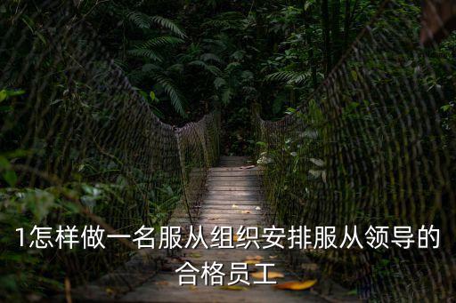 1怎樣做一名服從組織安排服從領(lǐng)導(dǎo)的合格員工