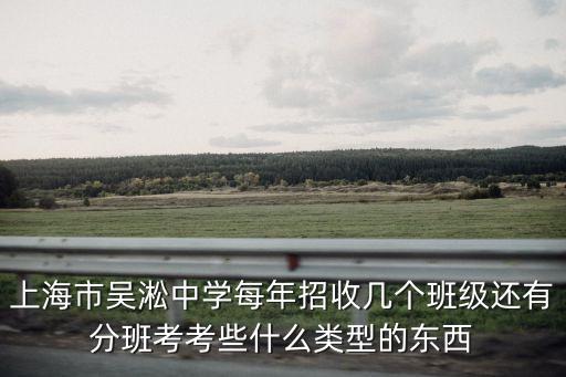 上海市吳淞中學(xué)國(guó)際班，上海吳淞中學(xué)分班是怎么一回事要考試嗎考什么