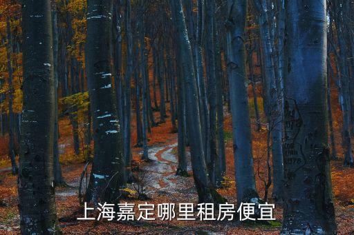 上海嘉定哪里租房便宜