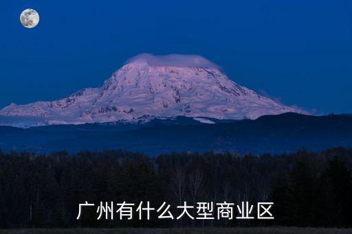 廣州有什么大型商業區