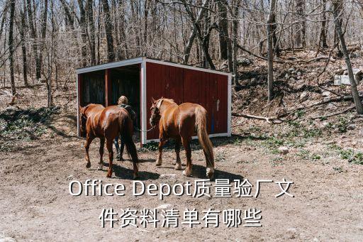 Office Depot質(zhì)量驗(yàn)廠文件資料清單有哪些
