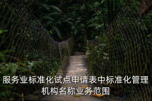服務(wù)業(yè)標(biāo)準(zhǔn)化試點(diǎn)申請(qǐng)表中標(biāo)準(zhǔn)化管理機(jī)構(gòu)名稱業(yè)務(wù)范圍