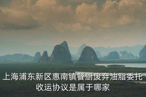 上海市餐廚廢棄油脂處理企業，上海南僑油脂有限公司地址