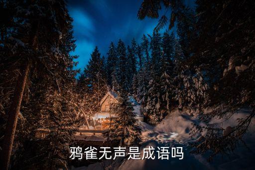 鴉雀無聲的拼音，雅雀無聲的拼音