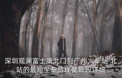 觀瀾到廣州北站，從觀瀾到廣州北怎麼坐車