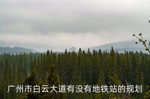 華潤廣州白云大道西延線規(guī)劃，廣州白云區(qū)有白云大道嗎