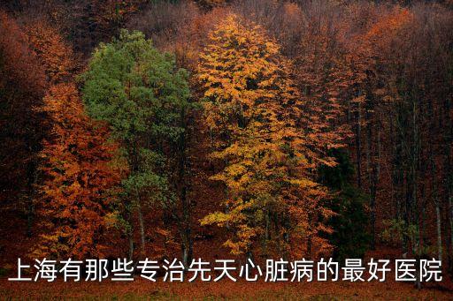 上海市治療小兒先心病醫院排名，上海有那些專治先天心臟病的最好醫院