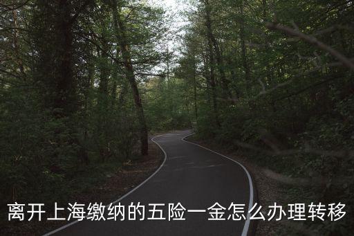 離開(kāi)上海繳納的五險(xiǎn)一金怎么辦理轉(zhuǎn)移
