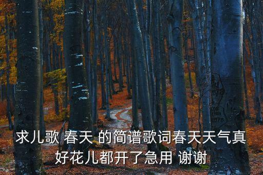 春天歌詞，歌曲春天歌詞