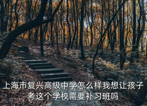 上海市復(fù)興高級中學(xué)怎么樣我想讓孩子考這個(gè)學(xué)校需要補(bǔ)習(xí)班嗎