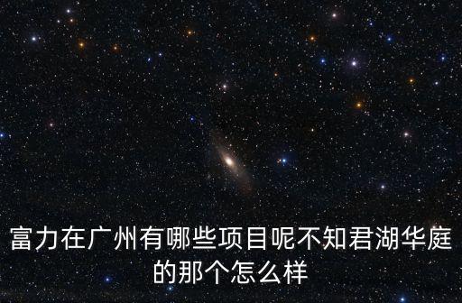 富力在廣州有哪些項目呢不知君湖華庭的那個怎么樣