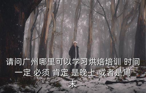 請問廣州哪里可以學習烘焙培訓 時間一定 必須 肯定 是晚上 或者是周末