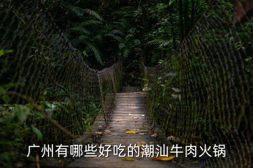 廣州有哪些好吃的潮汕牛肉火鍋