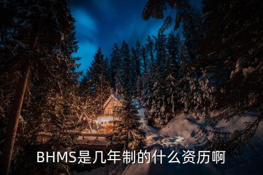 BHMS是幾年制的什么資歷啊