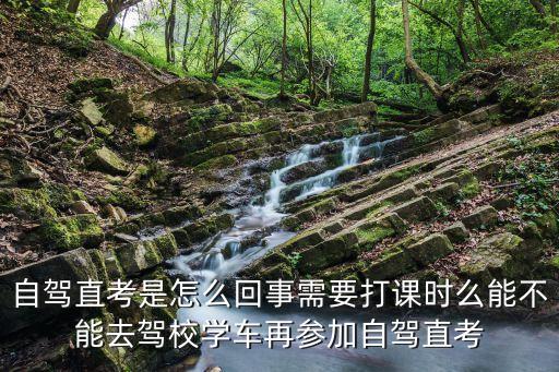 自駕直考是怎么回事需要打課時(shí)么能不能去駕校學(xué)車再參加自駕直考