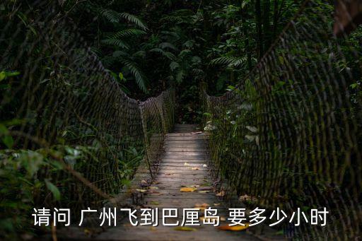 廣州坐飛機到巴厘島要多長時間，廣州飛巴厘島要多久