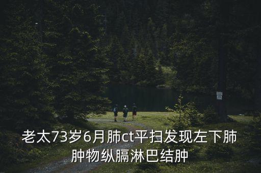 老太73歲6月肺ct平掃發現左下肺腫物縱膈淋巴結腫