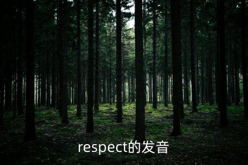 espect，respect的發(fā)音