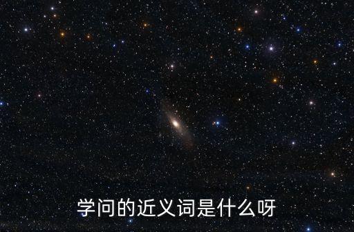學問的近義詞是什么呀
