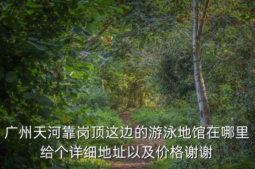 廣州哪個商場頂樓有游泳池，廣州天河靠崗頂這邊的游泳地館在哪里給個詳細地址以及價格謝謝