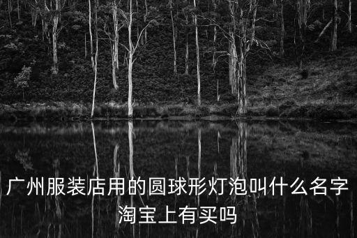 廣州服裝店用的圓球形燈泡叫什么名字淘寶上有買嗎