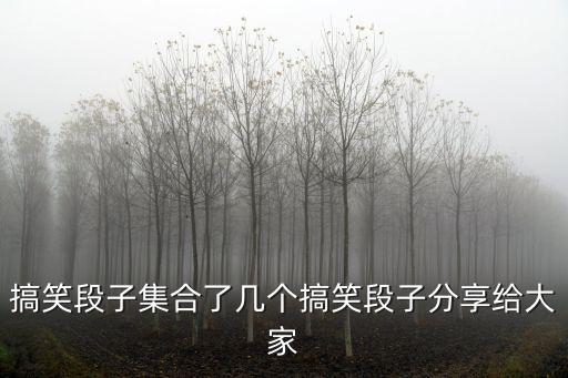 搞笑段子集合了幾個搞笑段子分享給大家