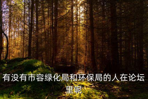 鄒華 上海市容局，有沒有市容綠化局和環(huán)保局的人在論壇里呢