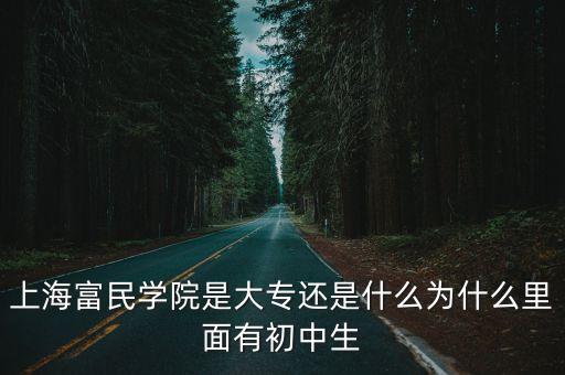 上海市 富民 學(xué)校，上海富民學(xué)院是大專(zhuān)還是什么為什么里面有初中生