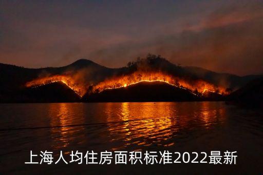 上海人均住房面積標準2022最新