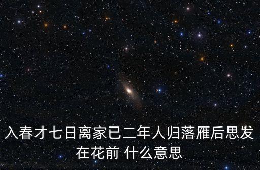 思發(fā)在花前，人歸落雁后思發(fā)在花前什么意思