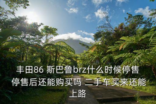 豐田86 斯巴魯brz什么時(shí)候停售 停售后還能購(gòu)買嗎 二手車買來(lái)還能上路