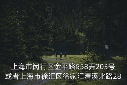 上海市閔行區(qū)金平路558弄203號(hào)或者上海市徐匯區(qū)徐家匯漕溪北路28