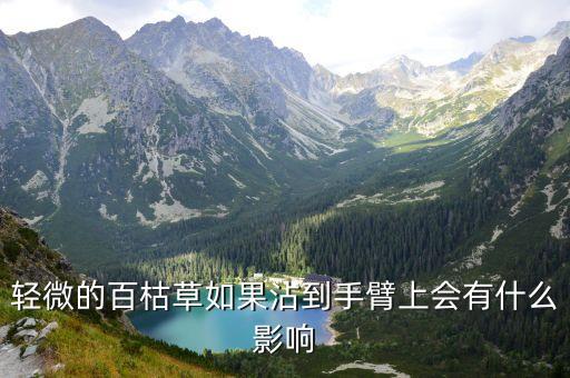 百枯草，輕微的百枯草如果沾到手臂上會有什么影響